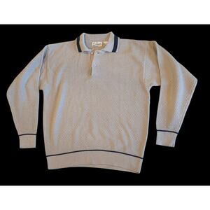 Vintage Y2K Sears Roebuck and Co. Polo collored Men's Sweater Size Large